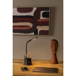 PENNY Lampa biurkowa LED Przym. 1x4,7W 3000K Z ładowarką bezprzewodową Czarny 18674/06/30 Lucide - zdjęcie dodatkowe 2